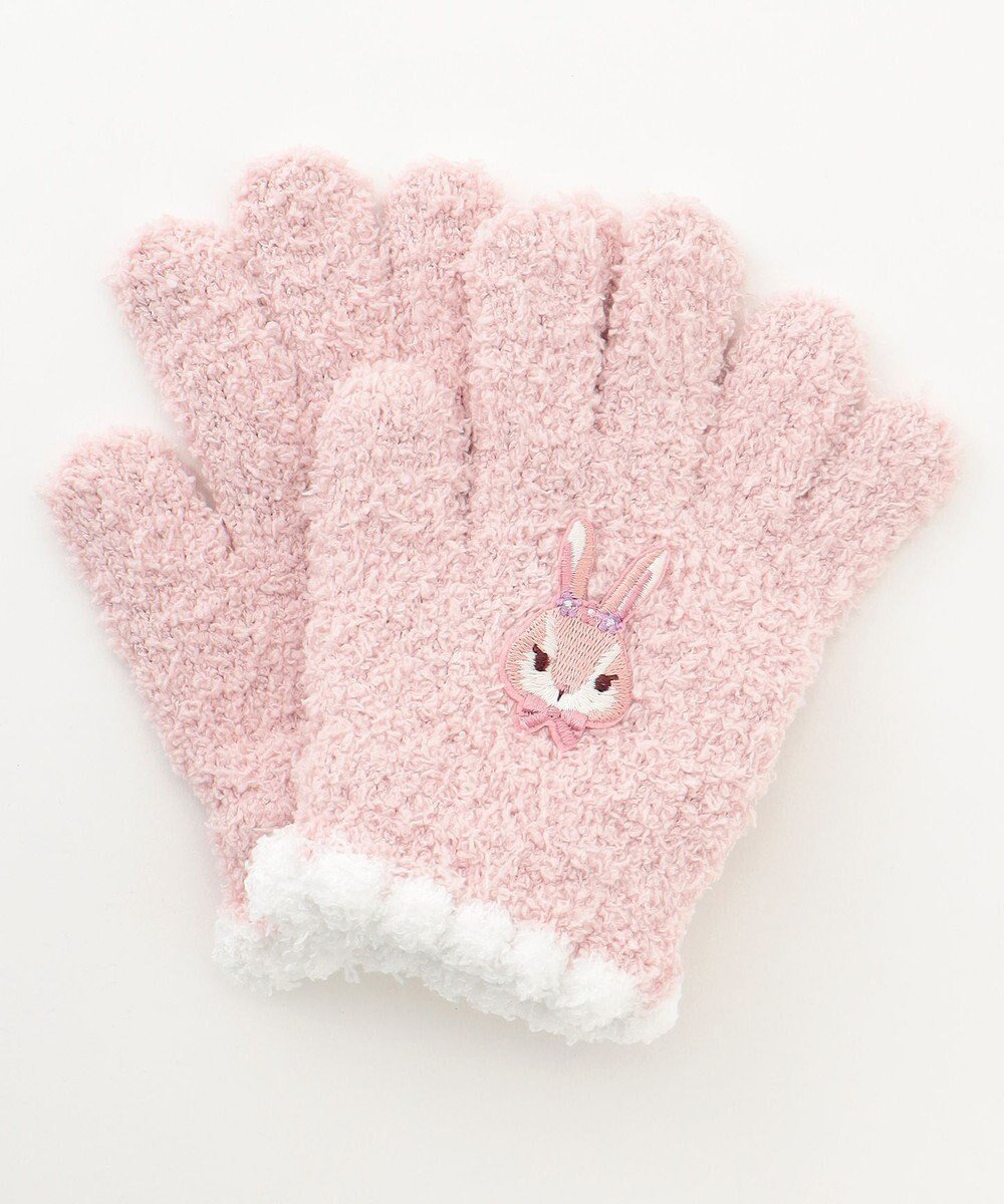 【エニィ/ANY / KIDS】のアニマル 刺繍 手袋 インテリア・キッズ・メンズ・レディースファッション・服の通販 founy(ファニー) 　ファッション　Fashion　キッズファッション　Fashion for Kids　おすすめ　Recommended / Our Picks　アニマル　Animal Print　スマホ　Smartphone, Mobile Device　人気　Popular, Best Seller　再入荷　Restock / Back in Stock　冬　Winter / This Winter　A/W・秋冬　Autumn/Winter　ピンク×ウサギ|ID: prp329100004765890 ipo3291000000034505039