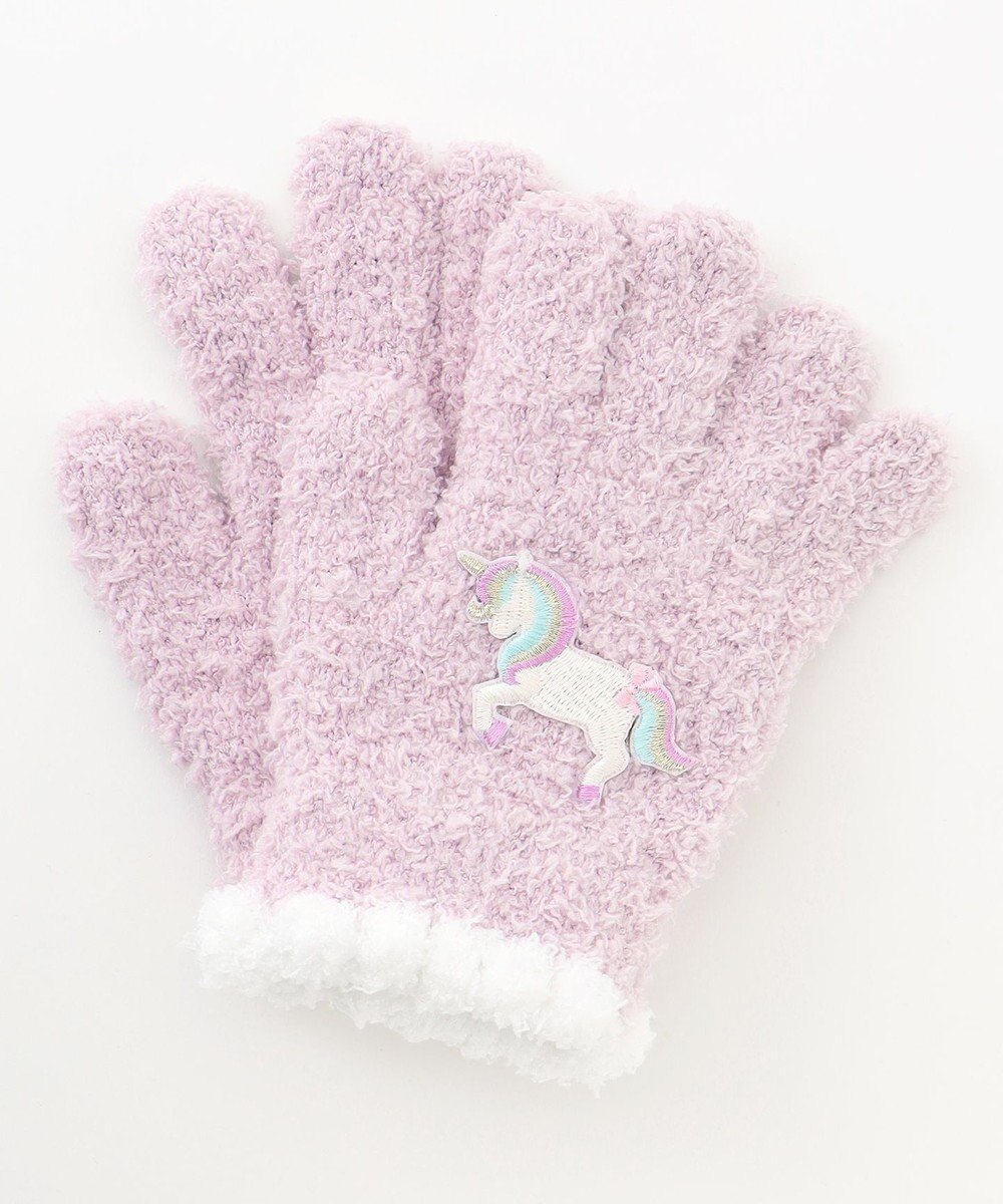 【エニィ/ANY / KIDS】のアニマル 刺繍 手袋 インテリア・キッズ・メンズ・レディースファッション・服の通販 founy(ファニー) 　ファッション　Fashion　キッズファッション　Fashion for Kids　おすすめ　Recommended / Our Picks　アニマル　Animal Print　スマホ　Smartphone, Mobile Device　人気　Popular, Best Seller　再入荷　Restock / Back in Stock　冬　Winter / This Winter　A/W・秋冬　Autumn/Winter　ラベンダー×ユニコーン|ID: prp329100004765890 ipo3291000000034505041