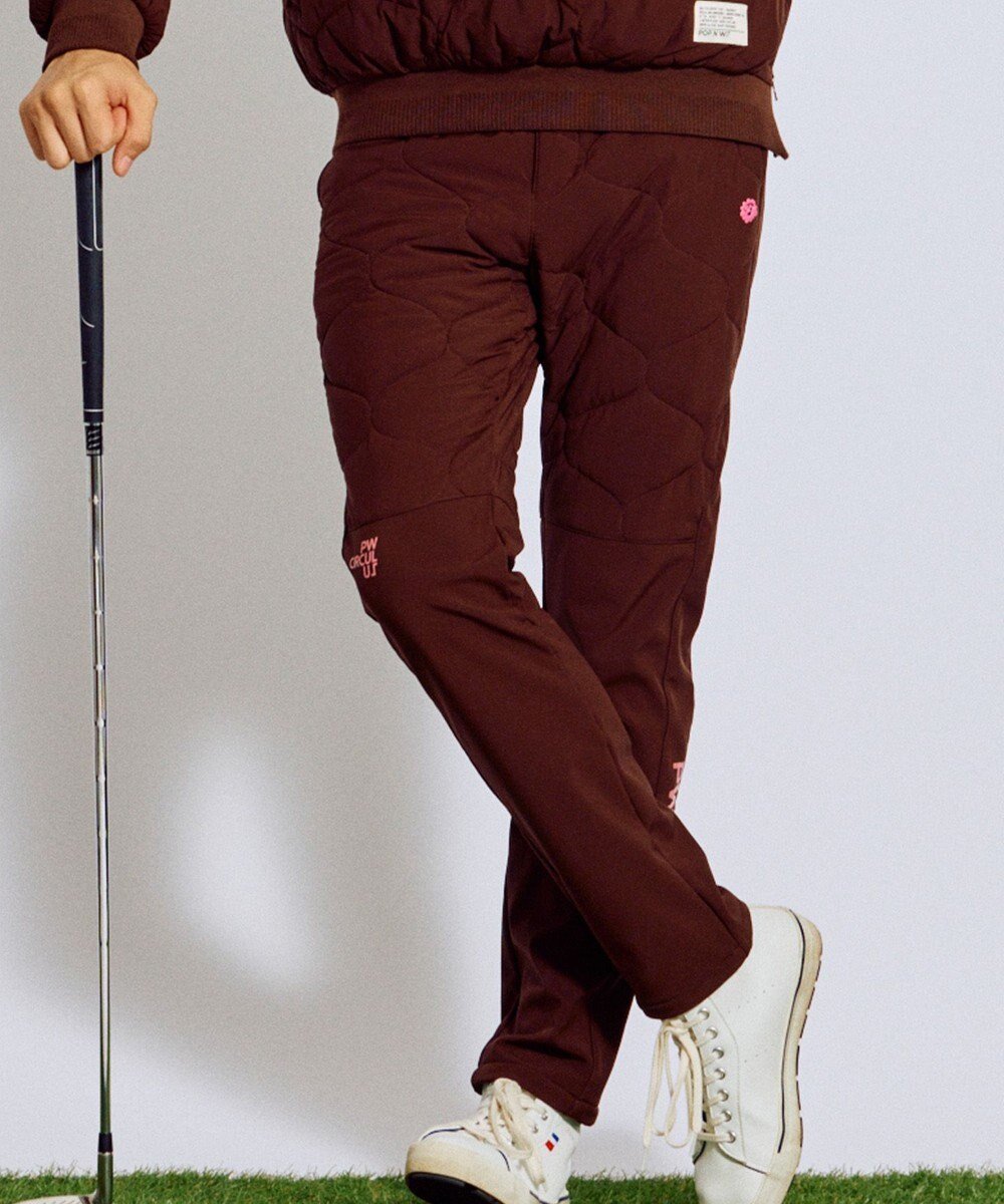 【ピーダブリュサーキュラス/PW CIRCULUS / MEN】の【撥水加工 / ストレッチ】【MEN】キルティング中綿パンツ ゴルフ 人気、トレンドファッション・服の通販 founy(ファニー) 　ファッション　Fashion　メンズファッション　Fashion for Men　ボトムス　Bottoms　キルティング　Quilted, Quilting　シンプル　Simple, Minimal　ストレッチ　Stretch, Stretchy Fabric　タフタ　Taffeta, Structured Fabric　ドローコード　Drawcord, Drawstring Cord　人気　Popular, Best Seller　ボトム　Bottoms, Lower Wear　ボンディング　Bonding, Bonded Fabric　防寒　Cold Protection, Winter-Ready　冬　Winter / This Winter　A/W・秋冬　Autumn/Winter　ゴルフ　Golf　2025年　2025　2025-2026秋冬・A/W　Autumn/Winter 2025–26 AW25–26　 other-1|ID: prp329100004765921 ipo3291000000035556185