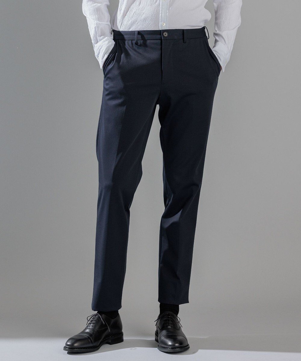 【ジョゼフ オム/JOSEPH HOMME / MEN】のコンプレッションジャージー / CITY インテリア・キッズ・メンズ・レディースファッション・服の通販 founy(ファニー) 　ファッション　Fashion　メンズファッション　Fashion for Men　ボトムス　Bottoms　シャンブレー　Chambray, Denim-Like Fabric　ジャケット　Jacket, Outerwear　スラックス　Slacks, Dress Pants　セットアップ　Set-Up, Coordinated Outfit　テーパード　Tapered, Tapered Pants　フラップ　Flap, Flap Pocket　ベーシック　Basic, Essential　ポケット　Pocket, Pocket Detail　A/W・秋冬　Autumn/Winter　夏　Summer　エレガント 上品　Elegant　ネイビー系|ID: prp329100004765922 ipo3291000000034505166