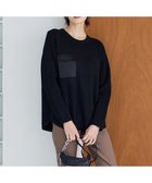 【アイシービー/iCB】の【WEB限定・洗える】ウールポリエステル クルーネックプルオーバー ブラック系|ID: prp329100004765936 ipo3291000000034505241