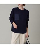 【アイシービー/iCB】の【WEB限定・洗える】ウールポリエステル クルーネックプルオーバー ネイビー系|ID: prp329100004765936 ipo3291000000034505244