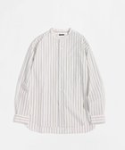 【リノ/LENO】のBAND COLLAR SHIRTS 《UNISEX》 バンドカラーシャツ WHITE STRIPE|ID: prp329100004765944 ipo3291000000034505342