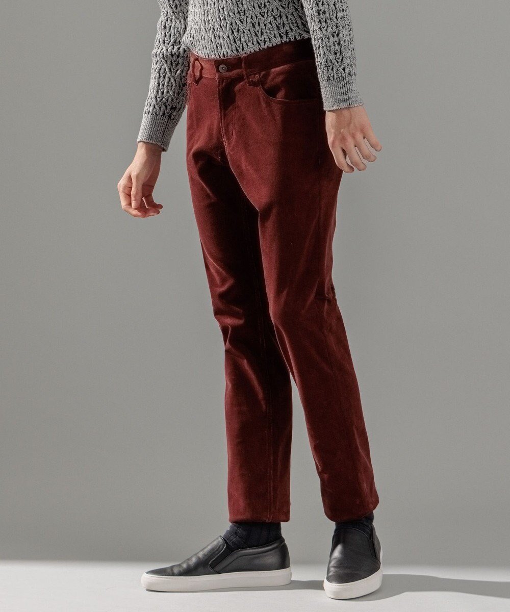 【ジョゼフ オム/JOSEPH HOMME / MEN】のディープコーデュロイストレッチ / STICK 5P インテリア・キッズ・メンズ・レディースファッション・服の通販 founy(ファニー) 　ファッション　Fashion　メンズファッション　Fashion for Men　ボトムス　Bottoms　コーデュロイ　Corduroy, Cord Fabric　ストレッチ　Stretch, Stretchy Fabric　ストレート　Straight, Straight Cut　スリム　Slim, Slim Fit　ポケット　Pocket, Pocket Detail　A/W・秋冬　Autumn/Winter　エレガント 上品　Elegant　ワイン系|ID: prp329100004766671 ipo3291000000034515300
