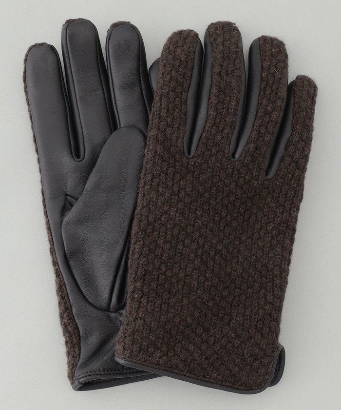 【五大陸/gotairiku / MEN】の【スマホ対応】鹿の子×シープレザーコンビグローブ インテリア・キッズ・メンズ・レディースファッション・服の通販 founy(ファニー) https://founy.com/ ファッション Fashion メンズファッション Fashion for Men スマート Smart, Elegant A/W・秋冬 Autumn/Winter 鹿の子 Piqué, Kanoko Fabric |ID: prp329100004766674 ipo3291000000034515337