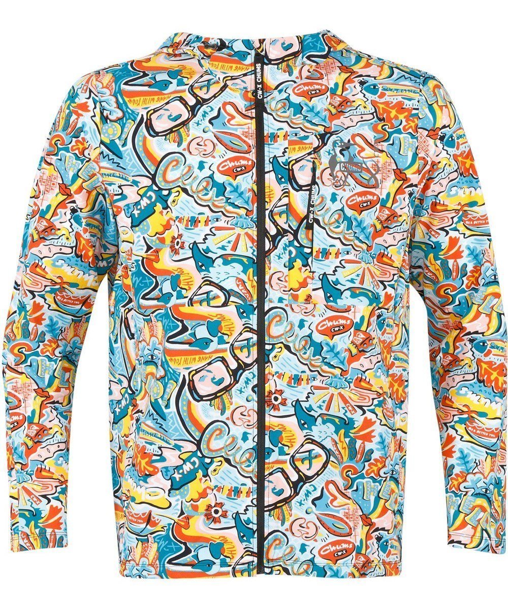 【シーダブリューエックス/CW-X / MEN】の【MEN】 CW-X 【CHUMS (チャムス)コラボ】 メンズトップス ジャケット はっ水(本体) フードつき(ドローコードで調整可能) 長袖 UVカット率90%以上(本体) メンズ LNO530 /ワコール インテリア・キッズ・メンズ・レディースファッション・服の通販 founy(ファニー) 　ファッション　Fashion　メンズファッション　Fashion for Men　トップス・カットソー　Cut & Sew Tops　アウトドア　Outdoor Clothing　コラボ　Collaboration, Collab　コンパクト　Compact, Small Size　ジャケット　Jacket, Outerwear　ストレッチ　Stretch, Stretchy Fabric　ドローコード　Drawcord, Drawstring Cord　定番　Standard, Basic Item　長袖　Long Sleeve, Full Sleeve　ポケット　Pocket, Pocket Detail　メンズ　Men's, Menswear　ロング　Long, Long-Length　おすすめ　Recommended / Our Picks　小旅行　Short Trip　ターコイズ|ID: prp329100004766675 ipo3291000000034515343