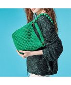 【トプカピ/TOPKAPI】の【TREASURE TOPKAPI】ネオプレン イントレチャート ボールビーズ付き ショルダー ワンハンドル バッグ グリーン|ID: prp329100004766681 ipo3291000000034515445