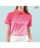 【23区 ゴルフ/NIJYUSANKU GOLF】の【WOMEN】【UVケア/吸水速乾】グラデーションロゴ 半袖ポロシャツ ピンク系5|ID: prp329100004766683 ipo3291000000034515461
