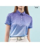 【23区 ゴルフ/NIJYUSANKU GOLF】の【WOMEN】【UVケア/吸水速乾】グラデーションロゴ 半袖ポロシャツ ダルブルー系5|ID: prp329100004766683 ipo3291000000034515462