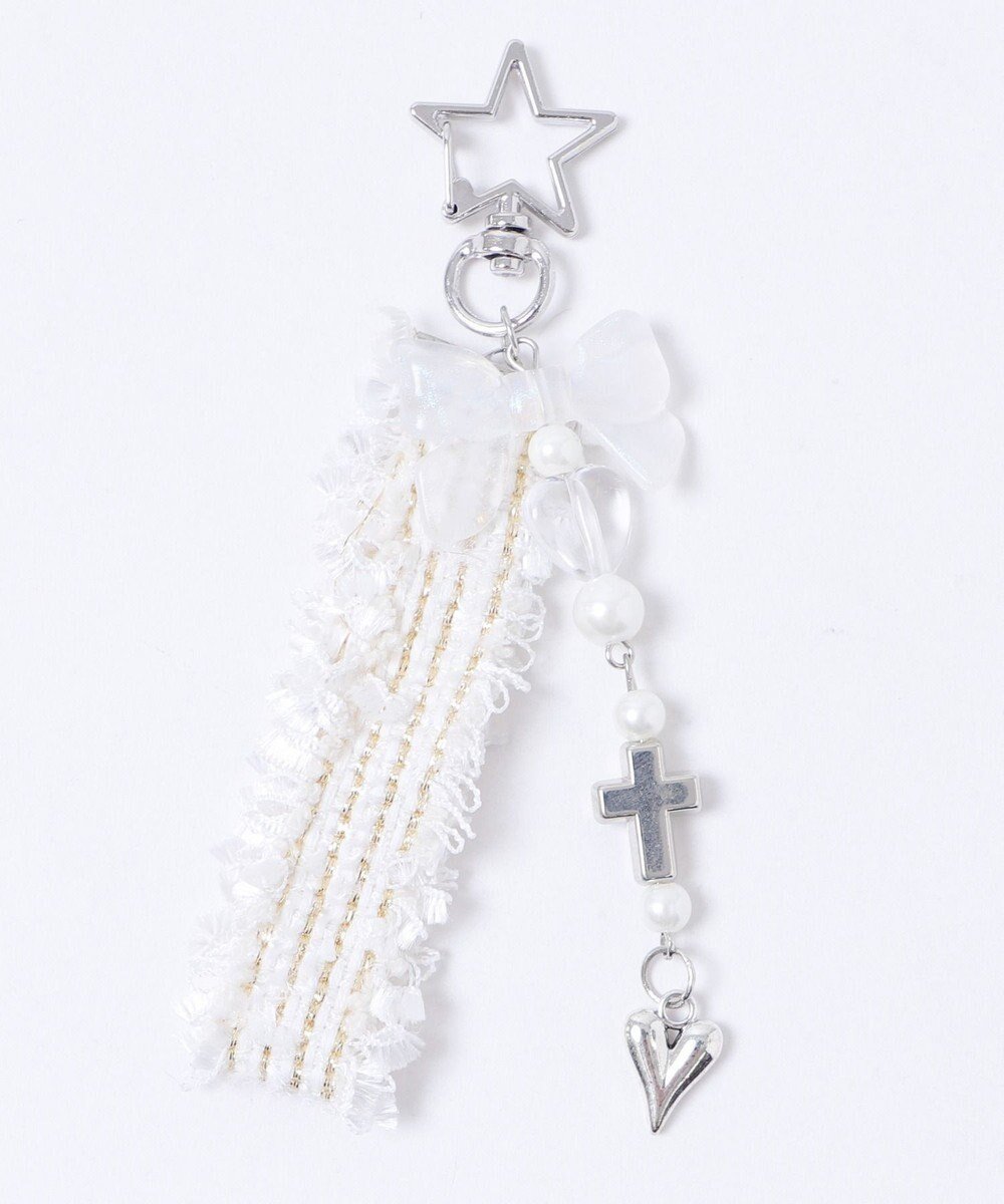 【ウィゴー/WEGO】のビーズループタグキーホルダー インテリア・キッズ・メンズ・レディースファッション・服の通販 founy(ファニー) 　ファッション　Fashion　レディースファッション　Fashion for Women　ミニ財布・二つ折り財布　Wallets & Card Cases　新作・新入荷　New Arrivals / New In　ガーリー　Girly, Feminine Style　キーホルダー　Keychain, Key Holder　スマホ　Smartphone, Mobile Device　チャーム　Charm, Pendant　パール　Pearl, Pearl Accent　ポーチ　Pouch, Small Case　モチーフ　Motif, Design Theme　リボン　Ribbon, Bow　レース　Lace, Lace Fabric　財布　Wallet, Purse　柄4|ID: prp329100004766696 ipo3291000000034515562