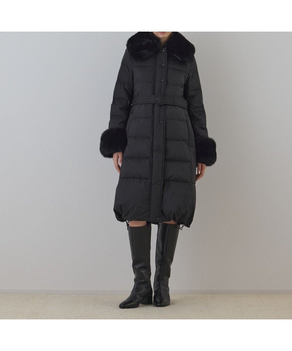 【グレース コンチネンタル/GRACE CONTINENTAL】のファーカラーロングダウン インテリア・キッズ・メンズ・レディースファッション・服の通販 founy(ファニー) ファッション Fashion レディースファッション Fashion for Women アウター Coat / Outerwear Collection コート・ロングコート・ピーコート Long Coats, Peacoats & More レディースジャケット・軽アウター Jackets エレガント 上品 Elegant ジャケット Jacket, Outerwear ストリング String, Drawstring タフタ Taffeta, Structured Fabric ダウン Down, Puffer フィット Fit, Slim Fit フェザー Feather, Feather Detail フェミニン Feminine, Girly フレア Flare, Flared リュクス Luxury, Elegant, High-End, Chic 冬 Winter / This Winter A/W・秋冬 Autumn/Winter ブラック|ID: prp329100004766697 ipo3291000000034515566