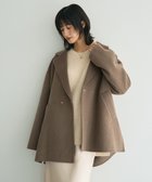 【イェッカ ヴェッカ/YECCA VECCA】のウールMIXリバーミドル丈コート Dark Beige|ID: prp329100004766702 ipo3291000000034515584