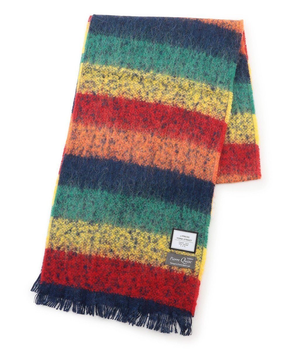【ジェイプレスヨークストリート/J.PRESS YORK STREET】の【WOMEN】QUIOC ボーダーマフラー インテリア・キッズ・メンズ・レディースファッション・服の通販 founy(ファニー) 　ファッション　Fashion　レディースファッション　Fashion for Women　マフラー・スヌード / 冬小物の定番　Scarves & Mufflers　ストール　Stole, Wrap　スヌード　Snood, Infinity Scarf　トレンド　Trend, Trending Now　フランス　France, French　ボーダー　Border, Stripe　マフラー　Scarf, Muffler　A/W・秋冬　Autumn/Winter　新作・新入荷　New Arrivals / New In　オレンジ系1|ID: prp329100004766707 ipo3291000000034515603