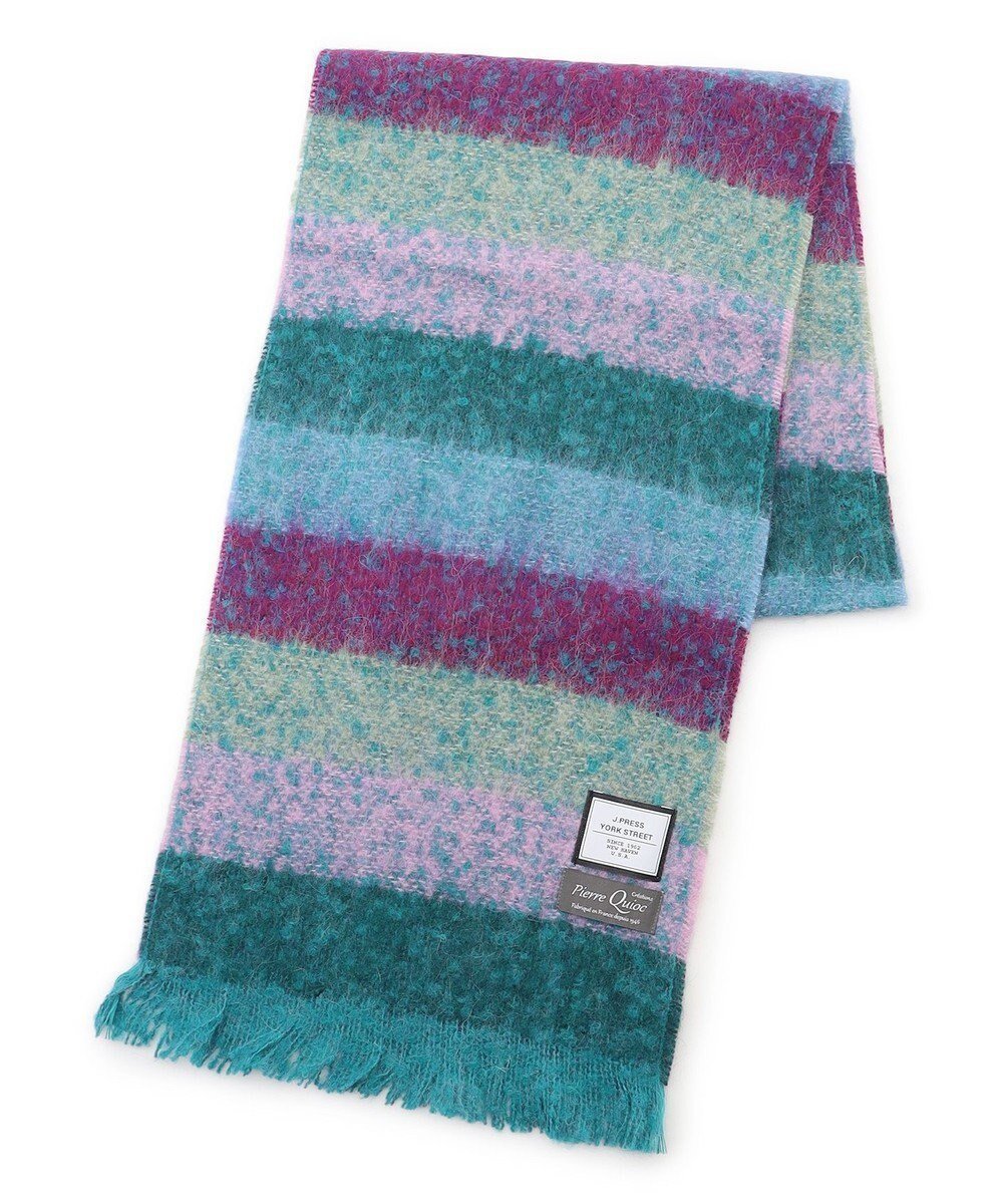 【ジェイプレスヨークストリート/J.PRESS YORK STREET】の【WOMEN】QUIOC ボーダーマフラー インテリア・キッズ・メンズ・レディースファッション・服の通販 founy(ファニー) 　ファッション　Fashion　レディースファッション　Fashion for Women　マフラー・スヌード / 冬小物の定番　Scarves & Mufflers　ストール　Stole, Wrap　スヌード　Snood, Infinity Scarf　トレンド　Trend, Trending Now　フランス　France, French　ボーダー　Border, Stripe　マフラー　Scarf, Muffler　A/W・秋冬　Autumn/Winter　新作・新入荷　New Arrivals / New In　ブルー系1|ID: prp329100004766707 ipo3291000000034515604