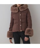 【グレース コンチネンタル/GRACE CONTINENTAL】のエコファーショートダウンジャケット ブラウン|ID: prp329100004766719 ipo3291000000035347708