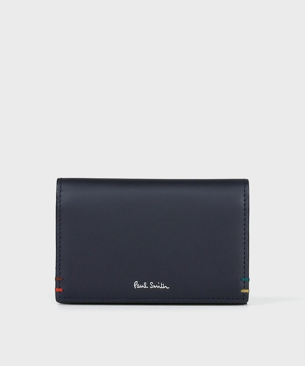 【ポールスミス/Paul Smith / MEN】のハイライトステッチ 名刺入れ インテリア・キッズ・メンズ・レディースファッション・服の通販 founy(ファニー) 　ファッション　Fashion　メンズファッション　Fashion for Men　ハンド　Hand, Handmade　フロント　Front, Front Design　メンズ　Men's, Menswear　財布　Wallet, Purse　ネイビー|ID: prp329100004767444 ipo3291000000034675295
