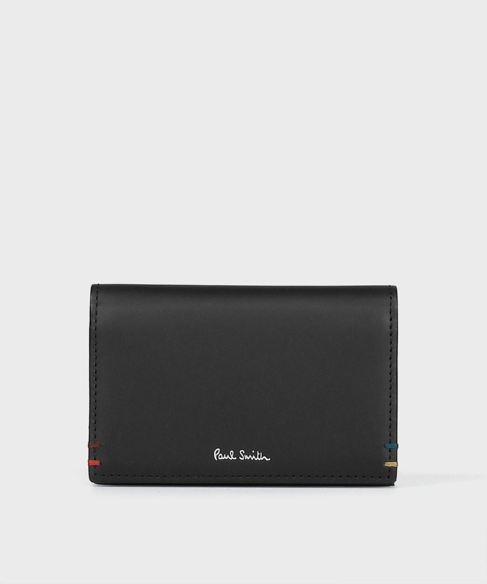 【ポールスミス/Paul Smith / MEN】のハイライトステッチ 名刺入れ インテリア・キッズ・メンズ・レディースファッション・服の通販 founy(ファニー) 　ファッション　Fashion　メンズファッション　Fashion for Men　ハンド　Hand, Handmade　フロント　Front, Front Design　メンズ　Men's, Menswear　財布　Wallet, Purse　ブラック|ID: prp329100004767444 ipo3291000000034675296