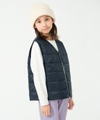 【アンフィーロ/UNFILO / KIDS】の【120-150cm】TAION Vネック ダウンベスト(UNISEX) ダークネイビー|ID: prp329100004767445 ipo3291000000034567426