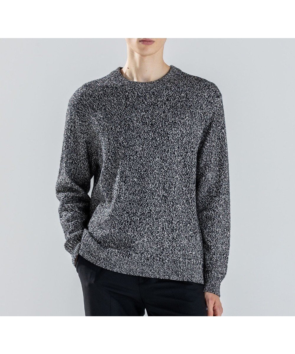 【ジョゼフ オム/JOSEPH HOMME / MEN】の【新素材】ペーパーウールミックス クルーネックニット インテリア・キッズ・メンズ・レディースファッション・服の通販 founy(ファニー) ファッション Fashion メンズファッション Fashion for Men トップス・カットソー Cut & Sew Tops ニット・セーター / 定番トップス Knit Tops & Sweaters 新作・新入荷 New Arrivals / New In セーター Sweater, Knitwear メランジ Melange, Mixed Yarn A/W・秋冬 Autumn/Winter ライトグレー系|ID: prp329100004767448 ipo3291000000034526271
