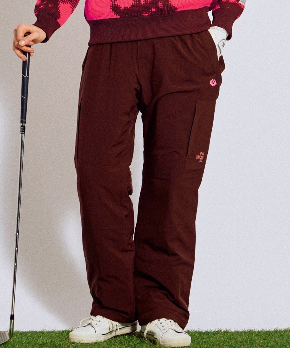 【ピーダブリュサーキュラス/PW CIRCULUS / MEN】の【撥水加工 / ストレッチ】【MEN】ワイド中綿カーゴパンツ ゴルフ インテリア・キッズ・メンズ・レディースファッション・服の通販 founy(ファニー) 　ファッション　Fashion　メンズファッション　Fashion for Men　ボトムス　Bottoms　カーゴパンツ　Cargo Pants, Utility Pants　今季　This Season, Current Season　スタイリッシュ　Stylish, Fashionable　ストレッチ　Stretch, Stretchy Fabric　タフタ　Taffeta, Structured Fabric　トレンド　Trend, Trending Now　ドローコード　Drawcord, Drawstring Cord　ボトム　Bottoms, Lower Wear　防寒　Cold Protection, Winter-Ready　ワイド　Wide, Wide Fit　冬　Winter / This Winter　A/W・秋冬　Autumn/Winter　新作・新入荷　New Arrivals / New In　おすすめ　Recommended / Our Picks　ゴルフ　Golf　ダークブラウン系|ID: prp329100004767450 ipo3291000000034526287