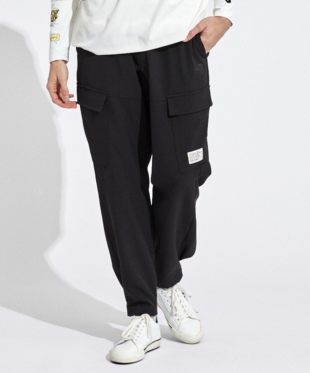 【ピーダブリュサーキュラス/PW CIRCULUS / MEN】の【MEN】ワイド カーゴパンツ インテリア・キッズ・メンズ・レディースファッション・服の通販 founy(ファニー) 　ファッション　Fashion　メンズファッション　Fashion for Men　ボトムス　Bottoms　カーゴパンツ　Cargo Pants, Utility Pants　トレンド　Trend, Trending Now　ドット　Polka Dot, Dot Pattern　ワイド　Wide, Wide Fit　夏　Summer　春　Spring　S/S・春夏　SS, Spring/Summer, Warm Season　ブラック系|ID: prp329100004767453 ipo3291000000034526310