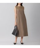 【自由区/JIYU-KU】の【洗える】エンブロイダリーノースリーブ ワンピース カーキ|ID: prp329100004767457 ipo3291000000034526338