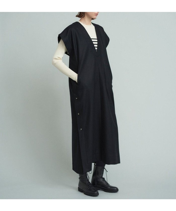 【23区/NIJYUSANKU】の【SACRA】ハイカウントメルトン ワンピース インテリア・キッズ・メンズ・レディースファッション・服の通販 founy(ファニー) https://founy.com/ ファッション Fashion レディースファッション Fashion for Women スカート Skirts カッティング Cutting Detail コレクション Collection, Seasonal Line タートル Turtleneck, Turtle Collar ドレープ Drape, Draping Fabric ミックス Mix, Mixed Style A/W・秋冬 Autumn/Winter 冬 Winter / This Winter |ID: prp329100004767458 ipo3291000000034526341