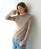 【イェッカ ヴェッカ/YECCA VECCA】の袖口レイヤードリブニット Beige|ID: prp329100004767464 ipo3291000000034526382