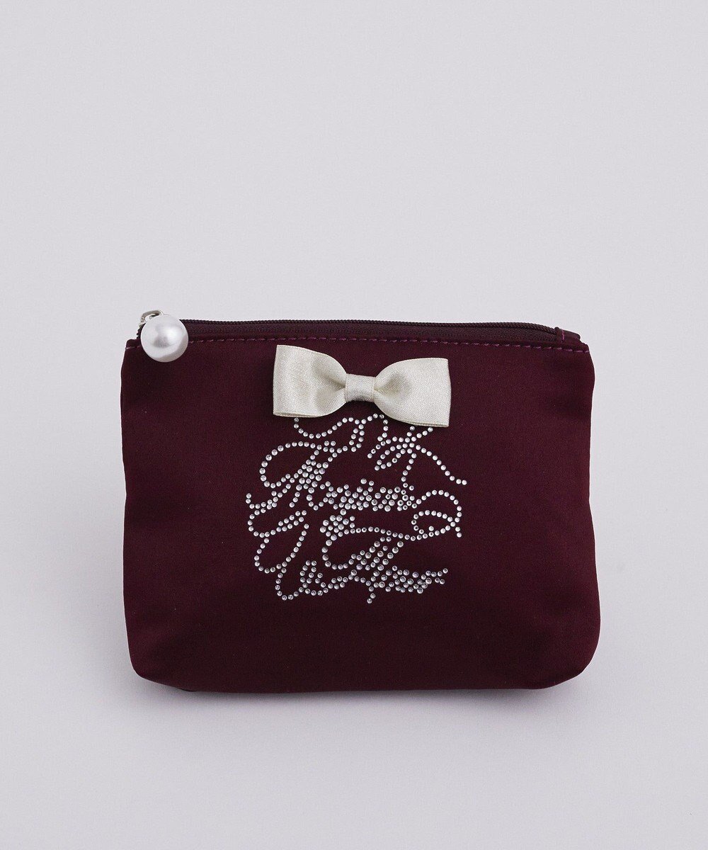 【メゾンドフルール/Maison de FLEUR】のシャイニーリボンティッシュケース インテリア・キッズ・メンズ・レディースファッション・服の通販 founy(ファニー) ファッション Fashion レディースファッション Fashion for Women ミニ財布・二つ折り財布 Wallets & Card Cases ポーチ&ミニバッグ Pouches & Mini Bags おすすめ Recommended / Our Picks ギフト プレゼント Gift / Present コンパクト Compact, Small Size ストーン Stone, Gem-Like ポケット Pocket, Pocket Detail ポーチ Pouch, Small Case 財布 Wallet, Purse Bordeaux|ID: prp329100004767477 ipo3291000000034526485