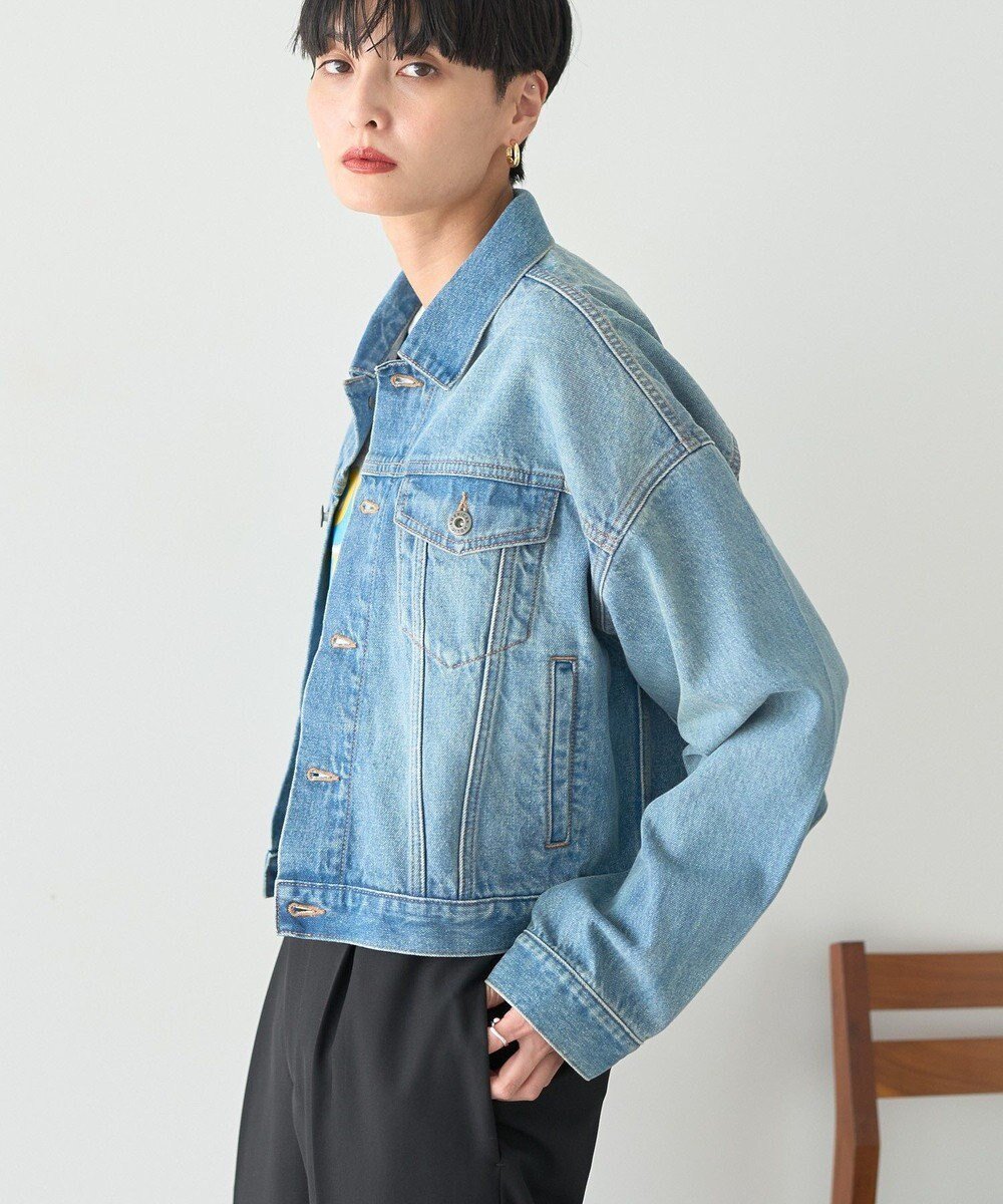 【アメリカンホリック/AMERICAN HOLIC】のデニムジャケット インテリア・キッズ・メンズ・レディースファッション・服の通販 founy(ファニー) ファッション Fashion レディースファッション Fashion for Women アウター Coat / Outerwear Collection レディースジャケット・軽アウター Jackets デニムジャケット / カジュアルアウター Denim Jackets アメリカン American Style ジャケット Jacket, Outerwear スタイリッシュ Stylish, Fashionable デニム Denim, Jeans Material トレンド Trend, Trending Now 定番 Standard, Basic Item フォルム Silhouette, Form ポケット Pocket, Pocket Detail ルーズ Loose, Oversized A/W・秋冬 Autumn/Winter おすすめ Recommended / Our Picks 2025年 2025 2025-2026秋冬・A/W Autumn/Winter 2025–26 AW25–26 Light Indigo|ID: prp329100004767480 ipo3291000000034526497