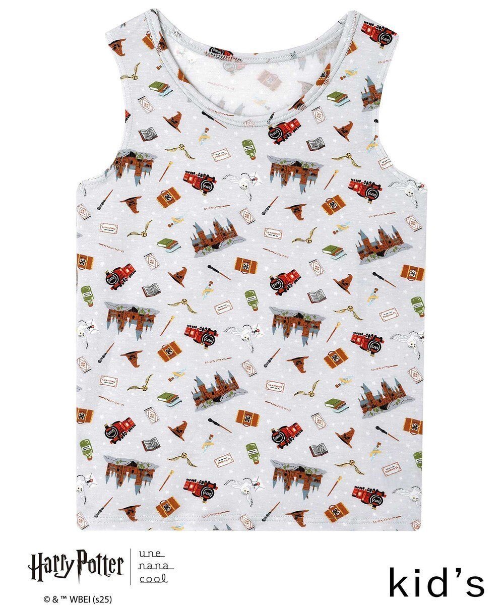 【ウンナナクール/une nana cool】の【ハリー・ポッターコラボ】 キッズ 男女児兼用トップ(ノースリーブ) インテリア・キッズ・メンズ・レディースファッション・服の通販 founy(ファニー) ファッション Fashion レディースファッション Fashion for Women トップス・カットソー Cut & Sew Tops ニット Knit Tops & Sweaters キャミソール&ノースリーブ Camisoles & Sleeveless Tops アンダー Underwear Essentials インナー Innerwear カラフル Colorful Design ノースリーブ Sleeveless, No-Sleeve モチーフ Motif, Design Theme A/W・秋冬 Autumn/Winter S/S・春夏 SS, Spring/Summer, Warm Season 夏 Summer グレー|ID: prp329100004767483 ipo3291000000034526508