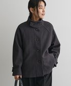 【クラフトスタンダードブティック/CRAFT STANDARD BOUTIQUE】のスタンドカラーメルトンショートコート Charcoal Gray|ID: prp329100004767484 ipo3291000000034526512