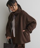 【クラフトスタンダードブティック/CRAFT STANDARD BOUTIQUE】のスタンドカラーメルトンショートコート Brown|ID: prp329100004767484 ipo3291000000034526513