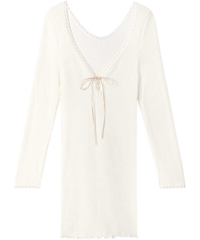 【アンフィ/AMPHI】のあったかインナー 薄手 リブ素材 9分袖 長袖 UWF360 アンフィ/ワコール インテリア・キッズ・メンズ・レディースファッション・服の通販 founy(ファニー) https://founy.com/ ファッション Fashion レディースファッション Fashion for Women トップス・カットソー Cut & Sew Tops ニット Knit Tops & Sweaters アンダー Underwear Essentials インナー Innerwear リボン Ribbon, Bow エレガント 上品 Elegant 定番 Standard, Basic Item A/W・秋冬 Autumn/Winter 長袖 Long Sleeve, Full Sleeve |ID: prp329100004767500 ipo3291000000034526593