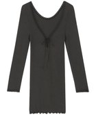 【アンフィ/AMPHI】のあったかインナー 薄手 リブ素材 9分袖 長袖 UWF360 アンフィ/ワコール ブラック|ID: prp329100004767500 ipo3291000000034526597