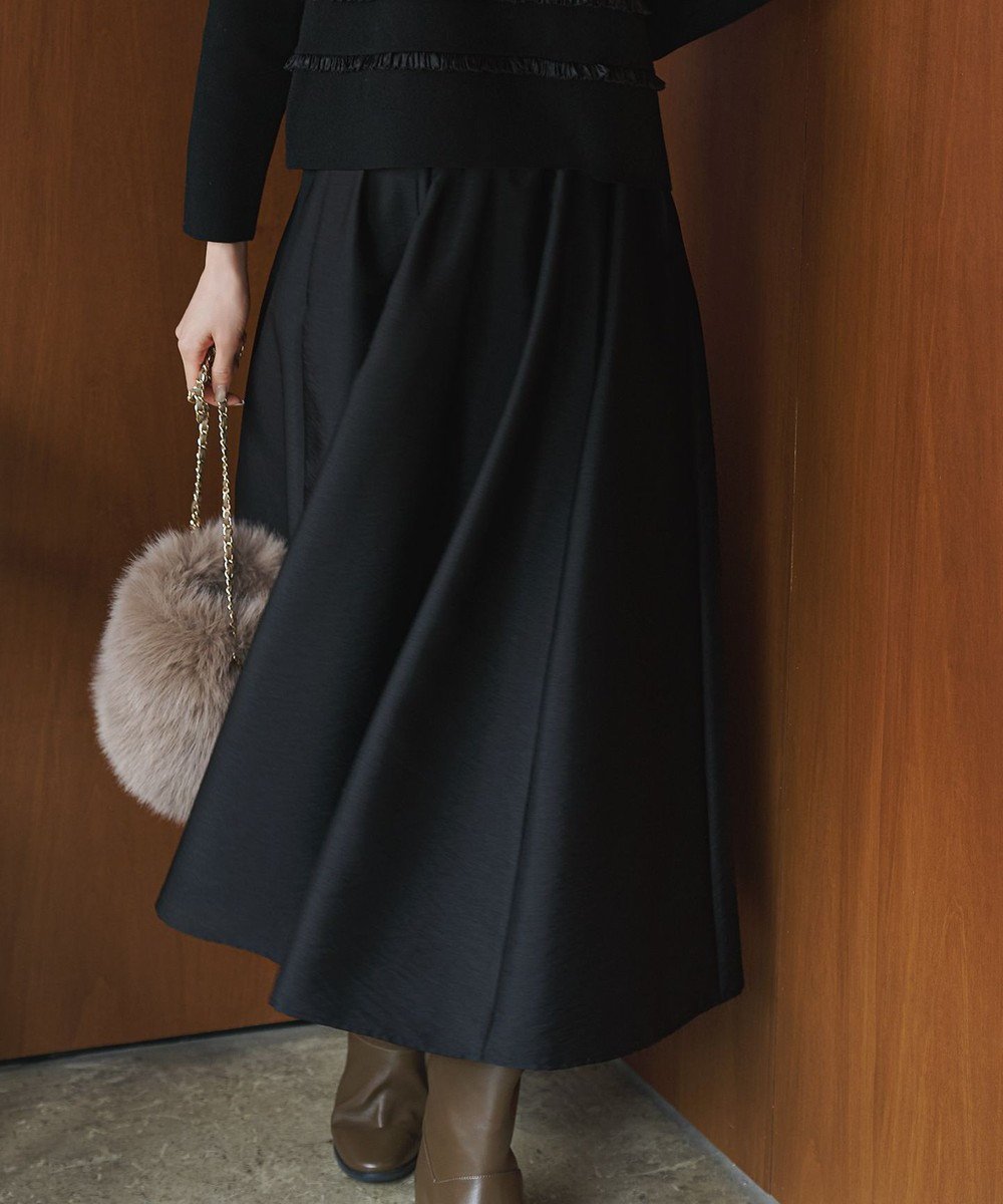 【23区/NIJYUSANKU】の【洗える】フルーフィーツイル フレア スカート 人気、トレンドファッション・服の通販 founy(ファニー) 　ファッション　Fashion　レディースファッション　Fashion for Women　スカート　Skirts　Aライン・フレアスカート　A-Line & Flared Skirts　オケージョン　Occasion Wear　春　Spring　洗える　Machine Washable　シルク　Silk, 100% Silk　ジャケット　Jacket, Outerwear　フレア　Flare, Flared　S/S・春夏　SS, Spring/Summer, Warm Season　夏　Summer　エレガント 上品　Elegant　 other-1|ID: prp329100004767501 ipo3291000000034817932