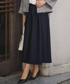 【23区/NIJYUSANKU】の【洗える】フルーフィーツイル フレア スカート ネイビー系|ID: prp329100004767501 ipo3291000000035603291