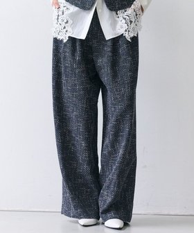 【ベイジ,/BEIGE,】 TRIPHANE / ハイウエストツイードタックパンツ人気、トレンドファッション・服の通販 founy(ファニー) ファッション Fashion レディースファッション Fashion for Women パンツ Pants & Trousers 新作・新入荷 New Arrivals / New In シンプル Simple, Minimal ジャケット Jacket, Outerwear セットアップ Set-Up, Coordinated Outfit ツイード Twill, Twill Weave ネップ Nepp, Slub Yarn ビスチェ Bustier, Corset Top モダン Modern, Contemporary ワイド Wide, Wide Fit エレガント 上品 Elegant 夏 Summer S/S・春夏 SS, Spring/Summer, Warm Season A/W・秋冬 Autumn/Winter |ID:prp329100004767505