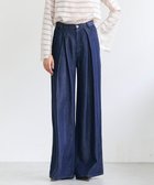 【ベイジ,/BEIGE,】のFRANKLIN / ドレープタックワイドパンツ Indigo|ID: prp329100004767507 ipo3291000000034526620