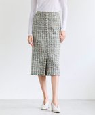 【ベイジ,/BEIGE,】のBERYL / ファンシーツイード Iラインスカート Khaki Mix|ID: prp329100004767508 ipo3291000000034526623