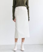 【ベイジ,/BEIGE,】のLAZUL / マリンボタンIラインスカート Ecru|ID: prp329100004767509 ipo3291000000034526633