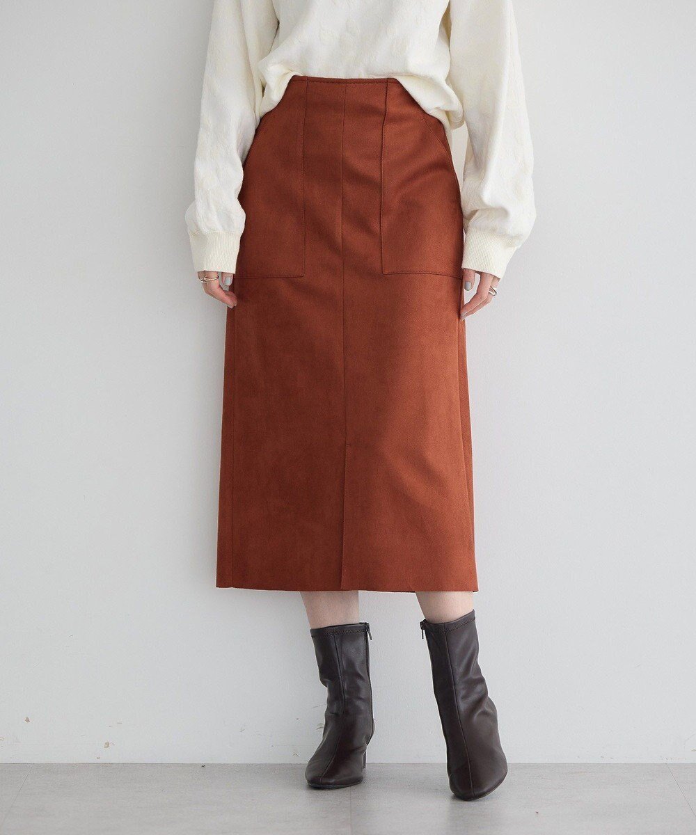 【イェッカ ヴェッカ/YECCA VECCA】のハイウエストフェイクスエードスカート 人気、トレンドファッション・服の通販 founy(ファニー) ファッション Fashion レディースファッション Fashion for Women スカート Skirts 新作・新入荷 New Arrivals / New In ストレッチ Stretch, Stretchy Fabric スリット Slit, Slit Detail センター Center, Center Line ポケット Pocket, Pocket Detail A/W・秋冬 Autumn/Winter other-1|ID: prp329100004767517 ipo3291000000034526668