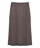 【イェッカ ヴェッカ/YECCA VECCA】のハイウエストフェイクスエードスカート Brown|ID: prp329100004767517 ipo3291000000034526671