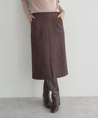 【イェッカ ヴェッカ/YECCA VECCA】のハイウエストフェイクスエードスカート 人気、トレンドファッション・服の通販 founy(ファニー) ファッション Fashion レディースファッション Fashion for Women スカート Skirts ストレッチ Stretch, Stretchy Fabric スリット Slit, Slit Detail センター Center, Center Line ポケット Pocket, Pocket Detail A/W・秋冬 Autumn/Winter thumbnail Brown|ID: prp329100004767517 ipo3291000000034817936