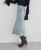 【イェッカ ヴェッカ/YECCA VECCA】のハイウエストフェイクスエードスカート 人気、トレンドファッション・服の通販 founy(ファニー) ファッション Fashion レディースファッション Fashion for Women スカート Skirts ストレッチ Stretch, Stretchy Fabric スリット Slit, Slit Detail センター Center, Center Line ポケット Pocket, Pocket Detail A/W・秋冬 Autumn/Winter thumbnail Light Blue|ID: prp329100004767517 ipo3291000000034817937