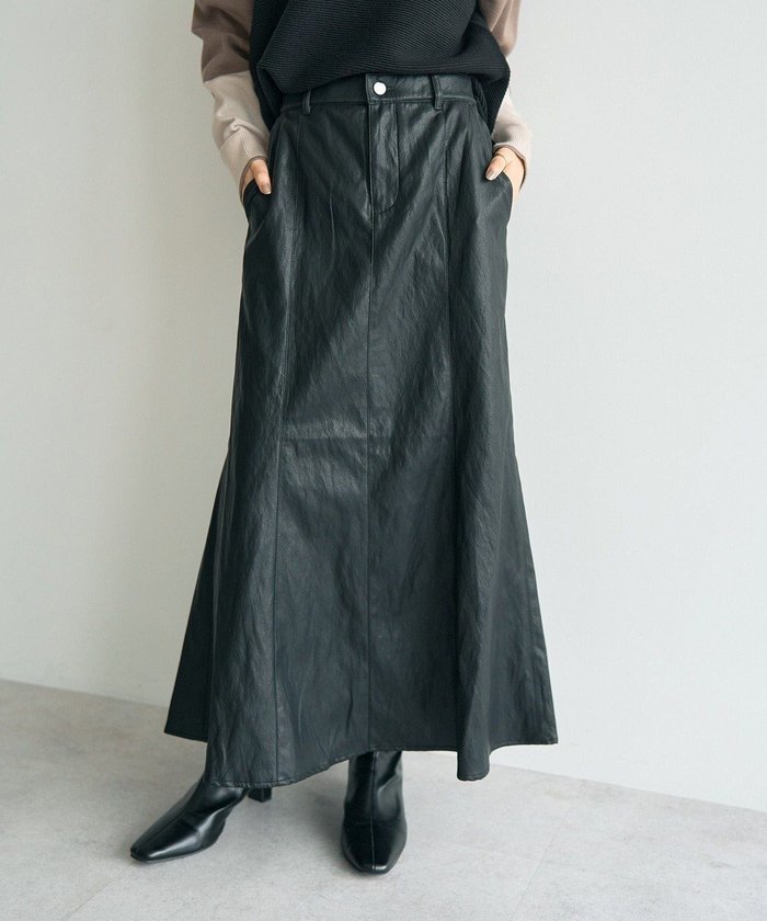 【イェッカ ヴェッカ/YECCA VECCA】のレザーライクマーメイドスカート インテリア・キッズ・メンズ・レディースファッション・服の通販 founy(ファニー) https://founy.com/ ファッション Fashion レディースファッション Fashion for Women スカート Skirts 新作・新入荷 New Arrivals / New In おすすめ Recommended / Our Picks ジャケット Jacket, Outerwear ストレッチ Stretch, Stretchy Fabric セットアップ Set-Up, Coordinated Outfit ビンテージ Vintage, Retro Style フィット Fit, Slim Fit フェイクレザー Faux Leather, PU Leather ポケット Pocket, Pocket Detail マーメイド Mermaid, Fishtail Silhouette ループ Loop, Loop Knit 人気 Popular, Best Seller A/W・秋冬 Autumn/Winter |ID: prp329100004767520 ipo3291000000034526681