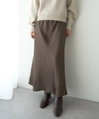【イェッカ ヴェッカ/YECCA VECCA】のサテンフレアスカート Brown|ID: prp329100004767521 ipo3291000000034526686