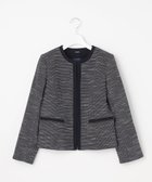 【エニィ スィス/any SiS】のリップルボーダーストレッチ ジャケット ネイビーシャンブレー|ID: prp329100004767525 ipo3291000000034526717