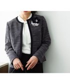 【エニィ スィス/any SiS】のリップルボーダーストレッチ ジャケット ネイビーシャンブレー|ID: prp329100004767525 ipo3291000000034686018