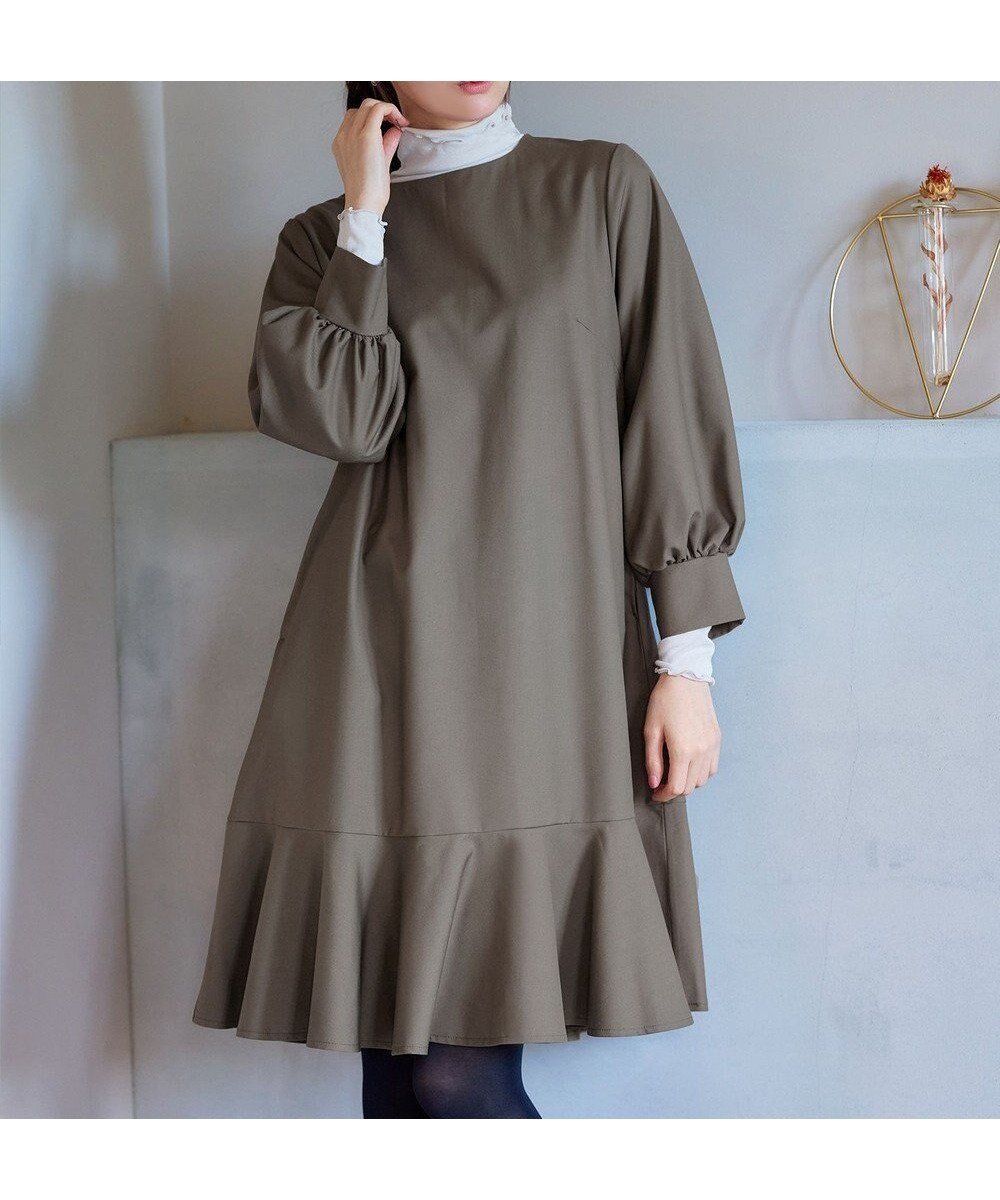 【ティアクラッセ/Tiaclasse】の裾フレアパフスリーブワンピース インテリア・キッズ・メンズ・レディースファッション・服の通販 founy(ファニー) ファッション Fashion レディースファッション Fashion for Women ワンピース Dresses アクセサリー Fashion Accessories 洗える Machine Washable 秋 Autumn カーディガン Cardigan, Knitwear ショート Short, Short Length シンプル Simple, Minimal スリーブ Sleeve, Long Sleeve / Short Sleeve タイツ Tights, Legwear チュニック Tunic, Long Top バランス Balance, Style Balance フェミニン Feminine, Girly フレア Flare, Flared ペプラム Peplum, Flared Hem ポケット Pocket, Pocket Detail メランジ Melange, Mixed Yarn ロング Long, Long-Length 冬 Winter / This Winter A/W・秋冬 Autumn/Winter 再入荷 Restock / Back in Stock エレガント 上品 Elegant 新作・新入荷 New Arrivals / New In ビジネス 仕事 通勤 Business / Work / Commuting モカ|ID: prp329100004767534 ipo3291000000034526768